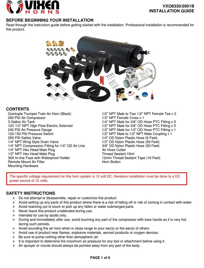 Vixen Horns VXO8330/5901B installation guide