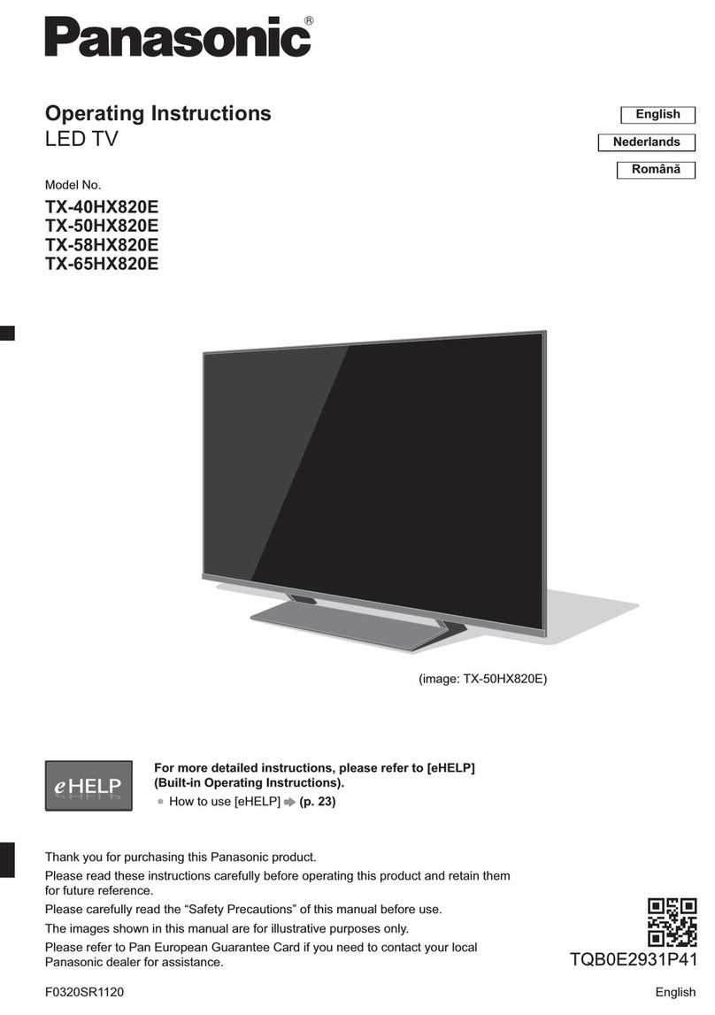 Panasonic TX-40HX820E User manual