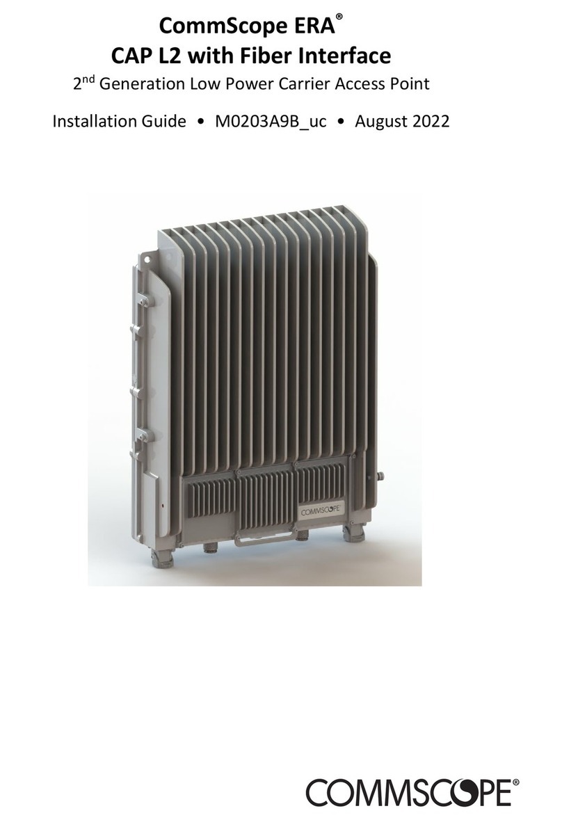 CommScope ERA CAP L2 18/21/ 23T/26 F-DC User manual