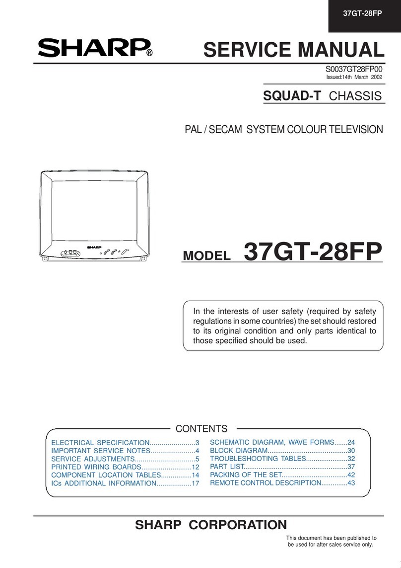 Sharp 37GT-28FP User manual