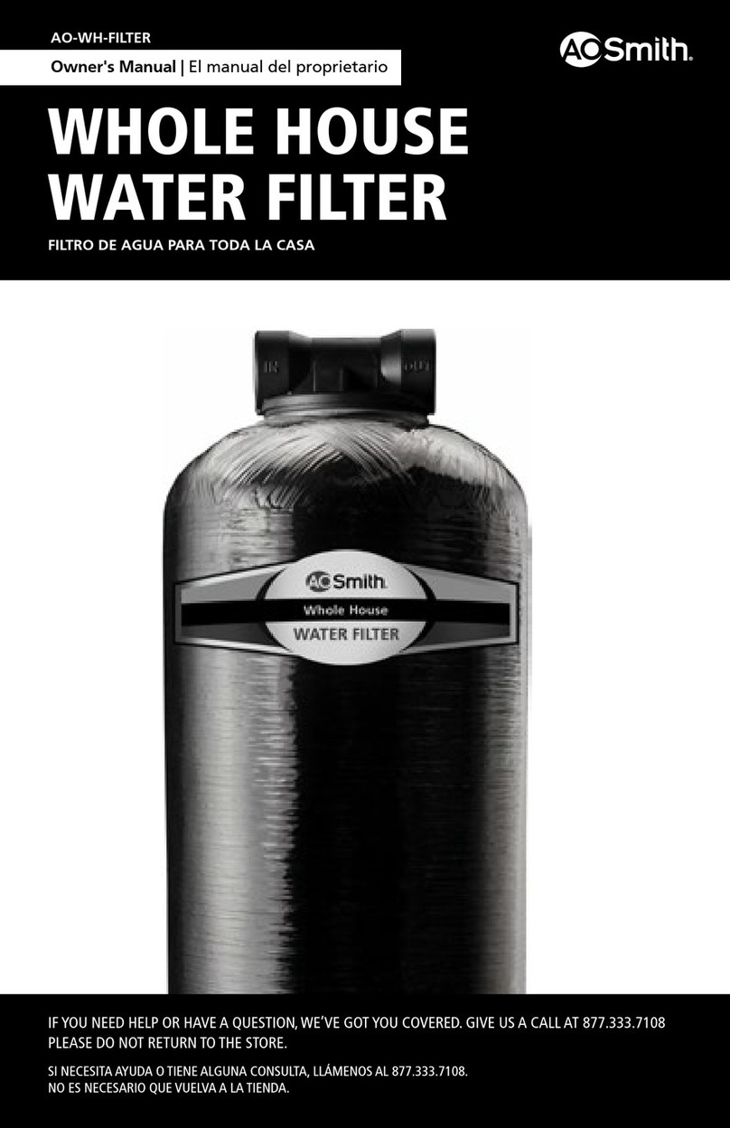 A.O. Smith AO-WH-FILTER User manual