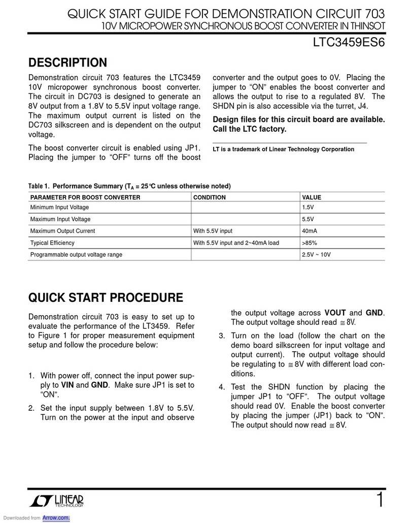 Linear Technology LTC3459ES6 User manual Linear Technology LTC3459ES6 User manual
