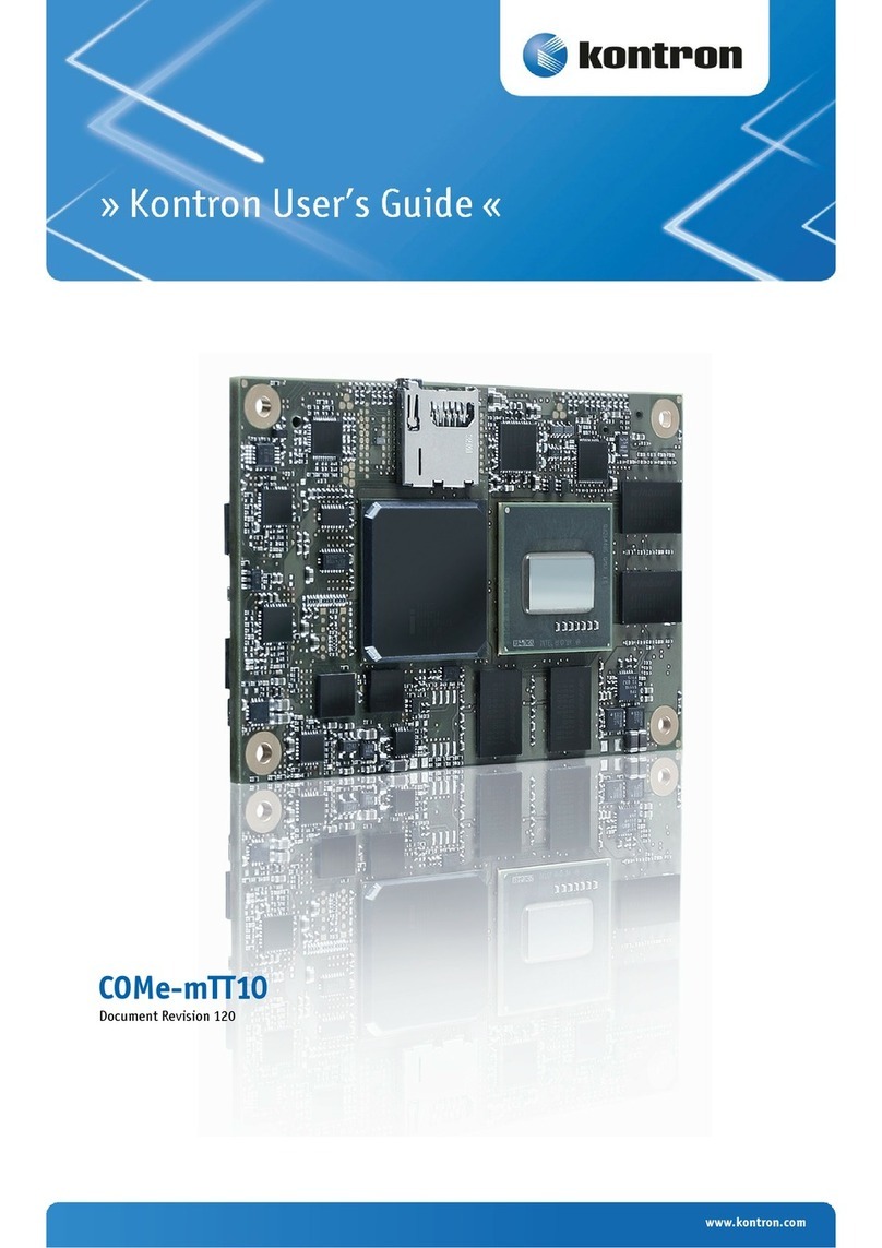 Kontron COMe-mTT10 User manual