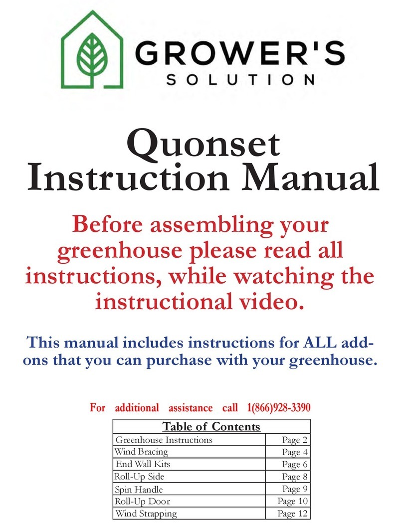 Growers SOLUTION Quonset instruction manual