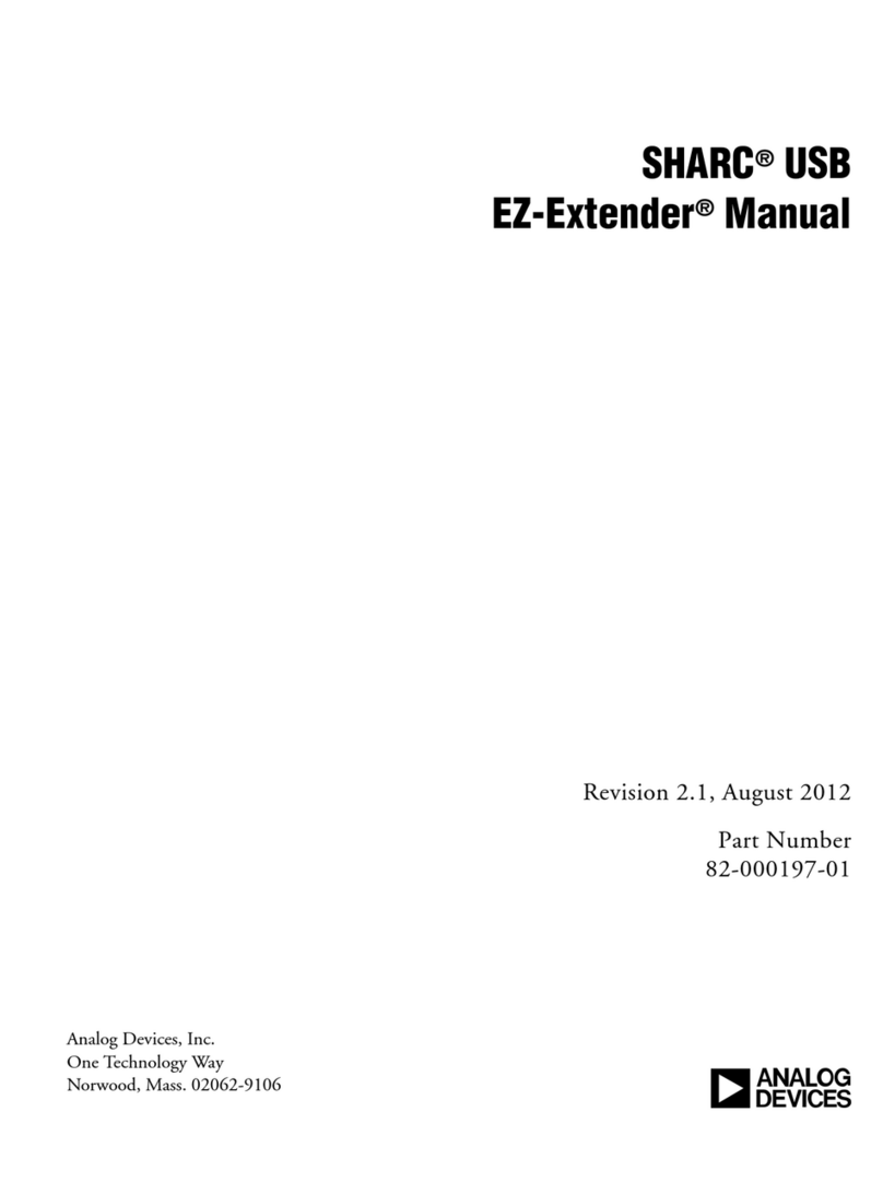 Analog Devices SHARC EZ-Extender manual