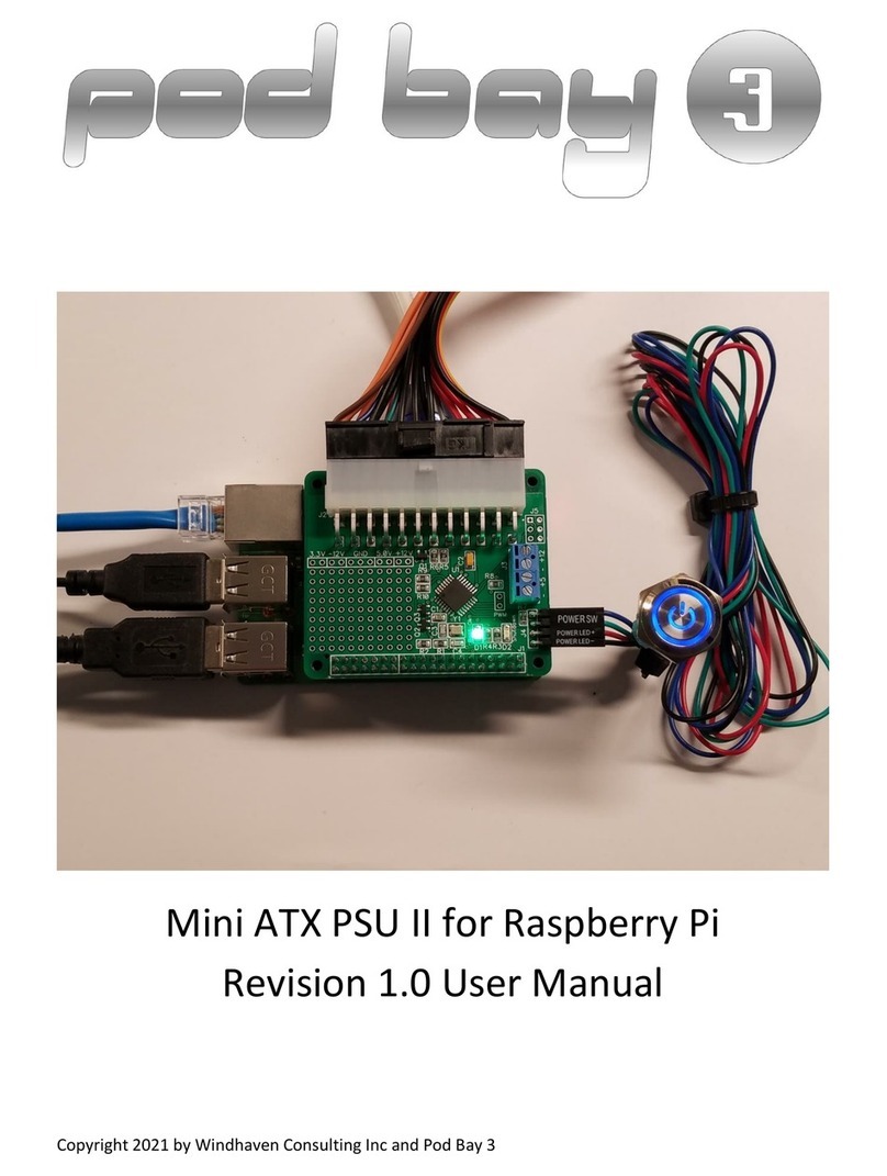 Pod Bay 3 Mini ATX PSU II user manual