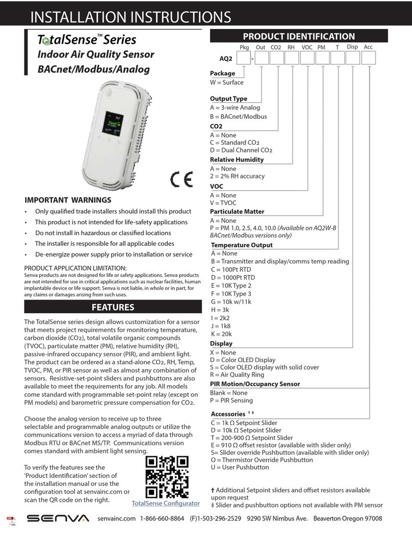 senva TotalSense Series installation instructions