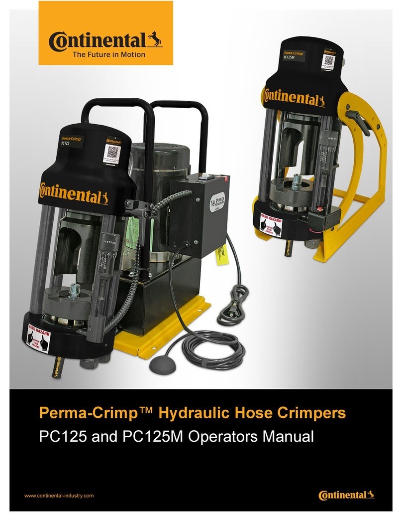 Continental Refrigerator Perma-Crimp PC125 User manual Continental Refrigerator Perma-Crimp PC125 User manual