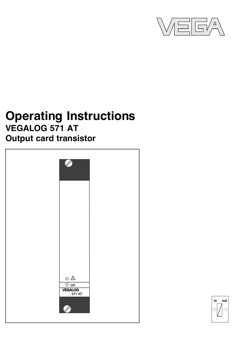 Vega VEGALOG 571 AT User manual