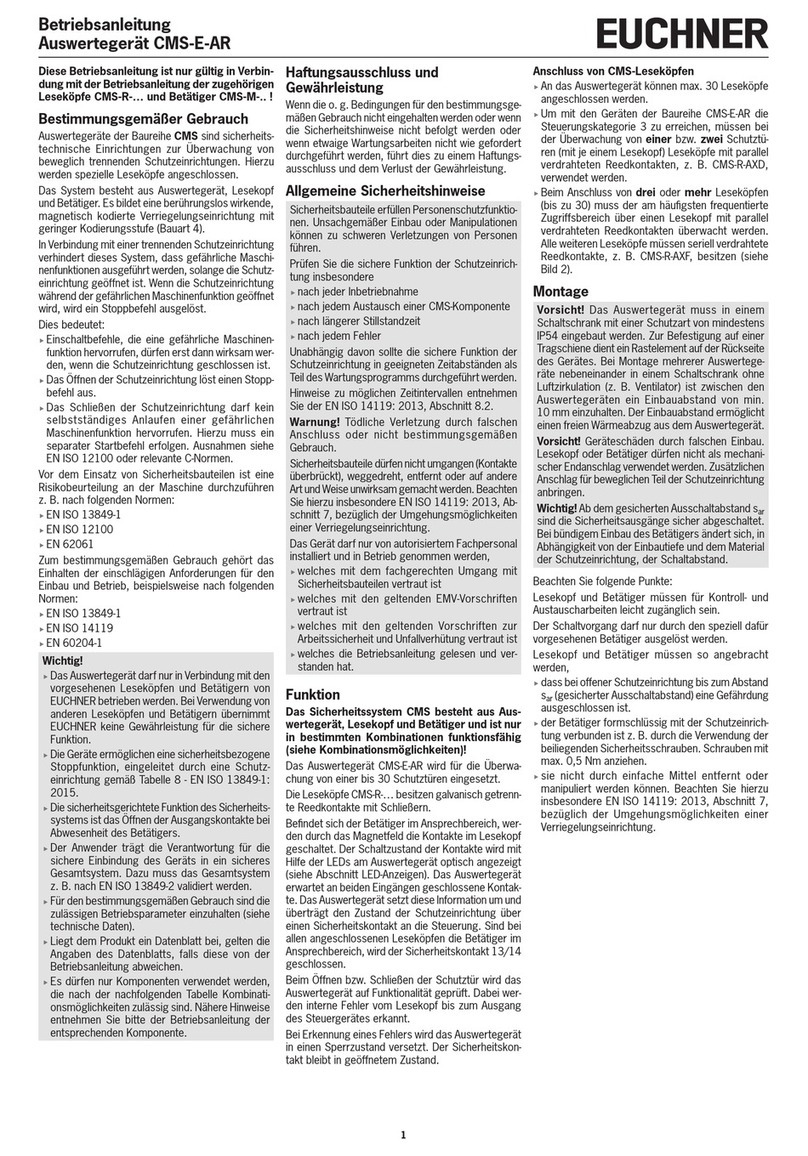 EUCHNER CMS-E-AR operating instructions