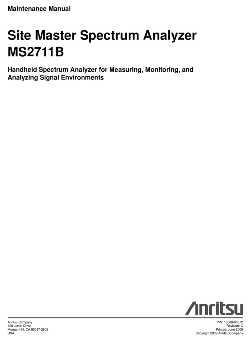 Anritsu MS2711B User manual