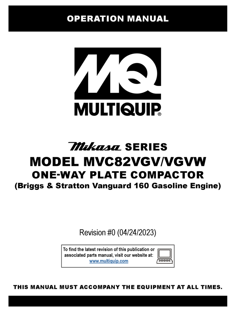 MULTIQUIP Mikasa Series User manual