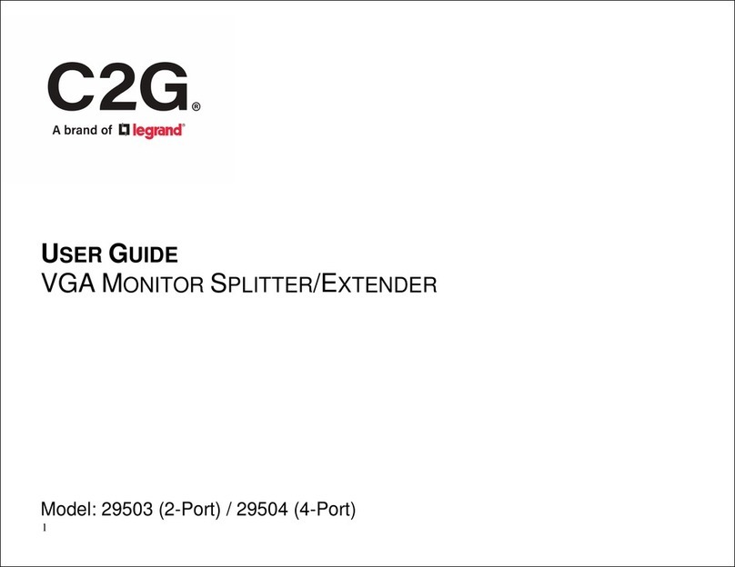 LEGRAND C2G 29503 User manual LEGRAND C2G 29503 User manual