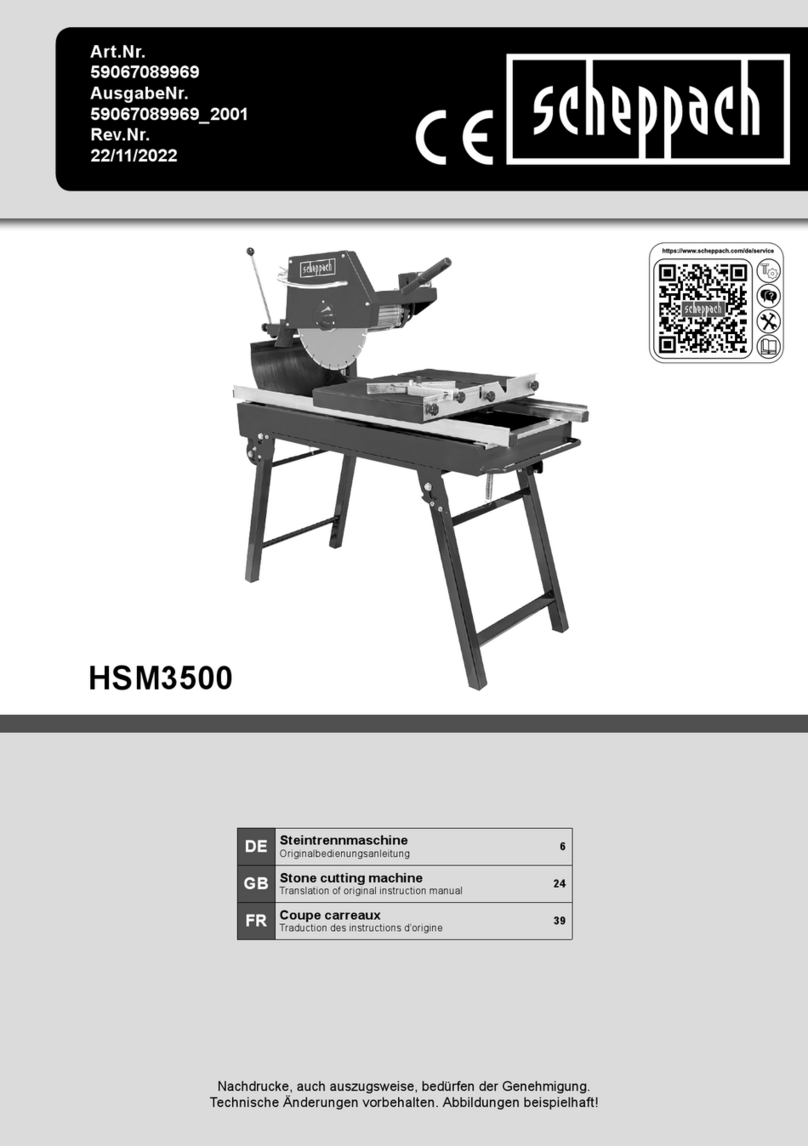 Scheppach HSM3500 User manual