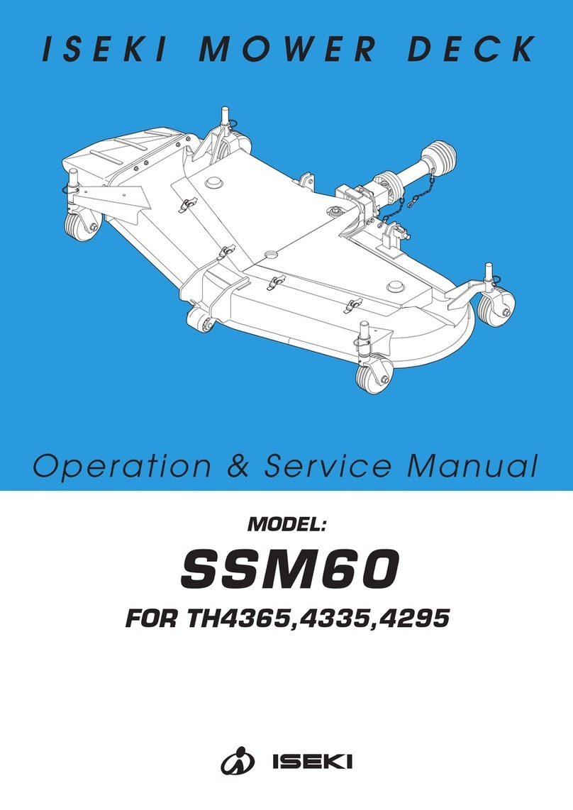 Iseki SSM60 Operation & service manual