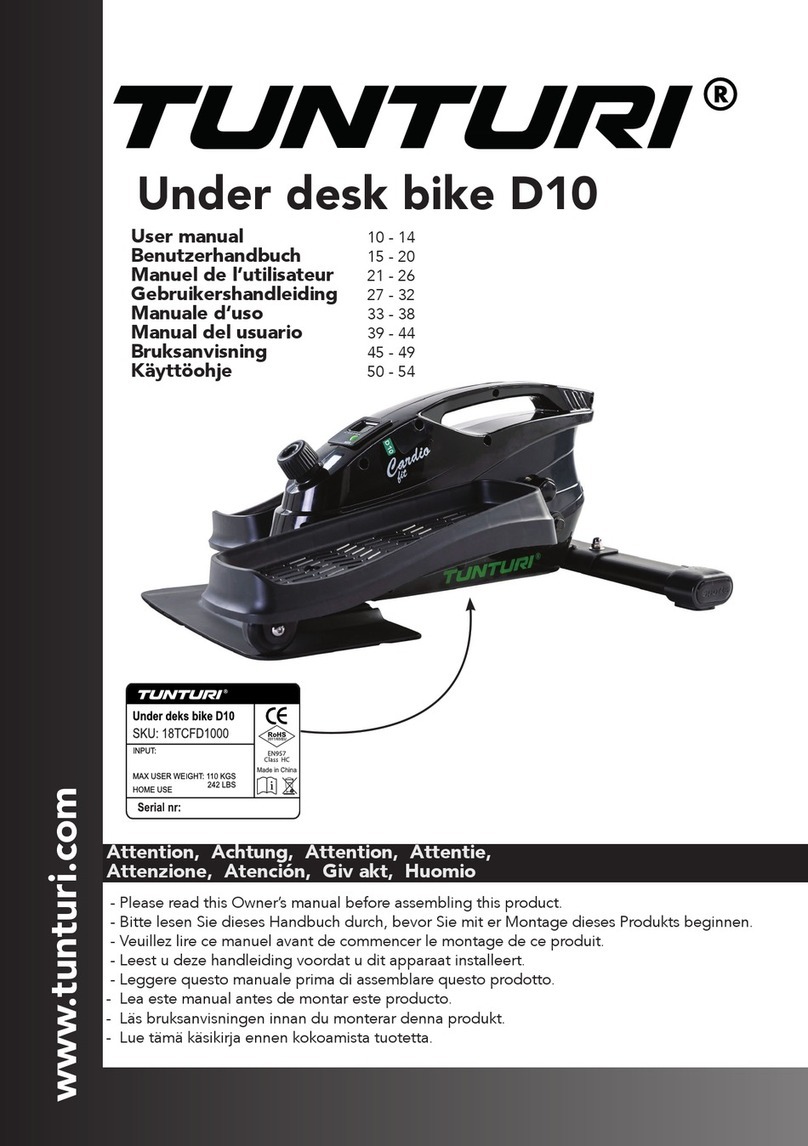 Tunturi Cardio fit D10 User manual