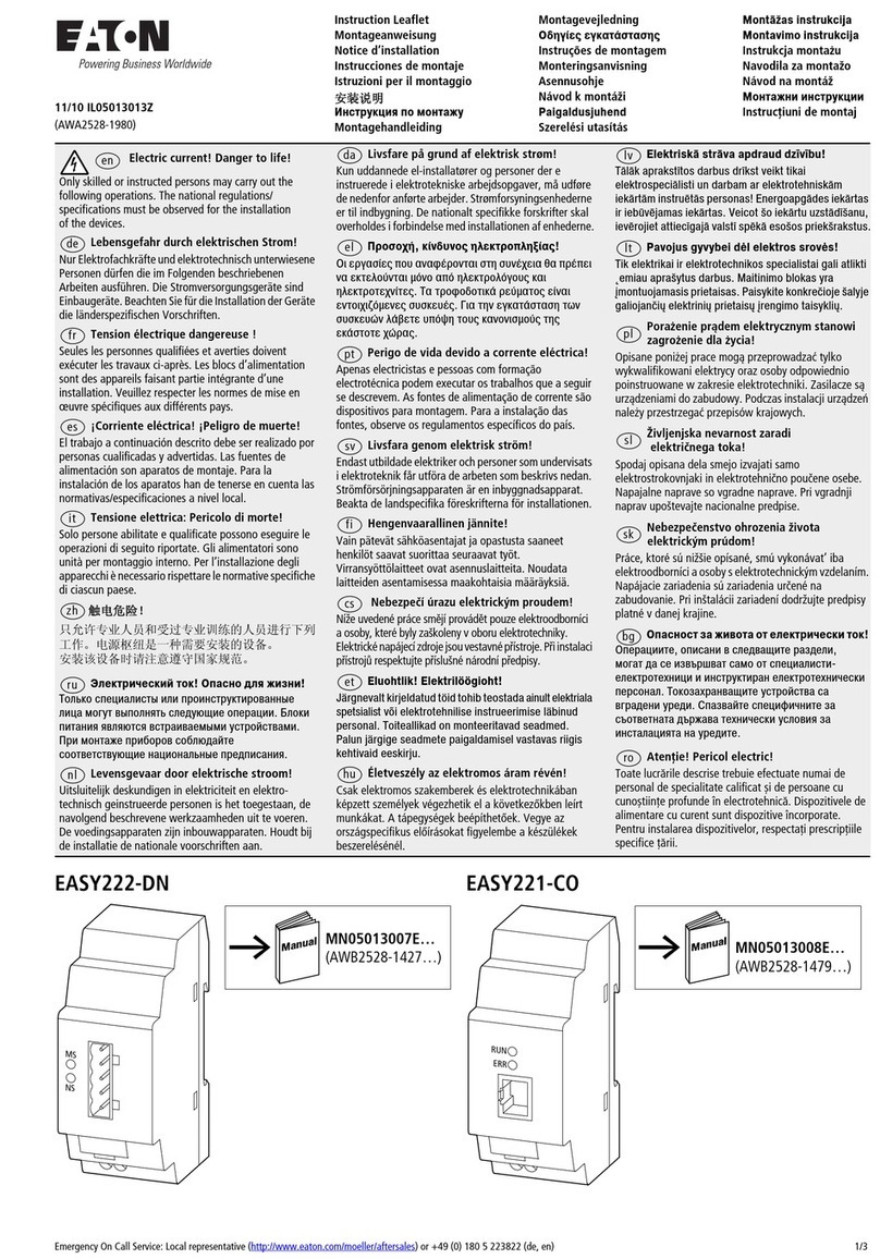 Eaton EASY222-DN Manual
