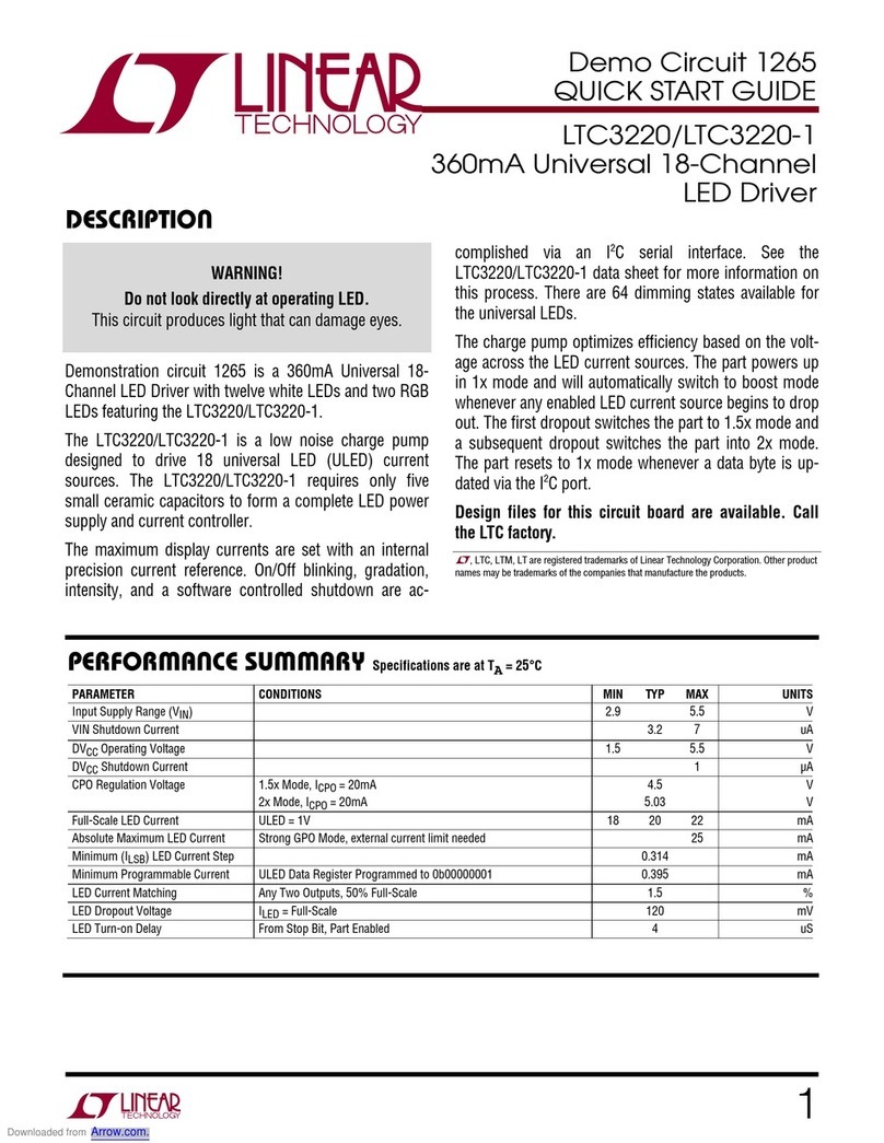 Linear Technology LTC3220 User manual Linear Technology LTC3220 User manual