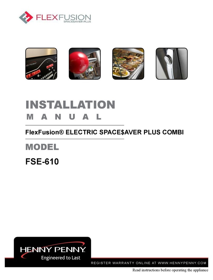 Henny Penny FlexFusion ELECTRIC SPACESAVER FSE-610 installation manual