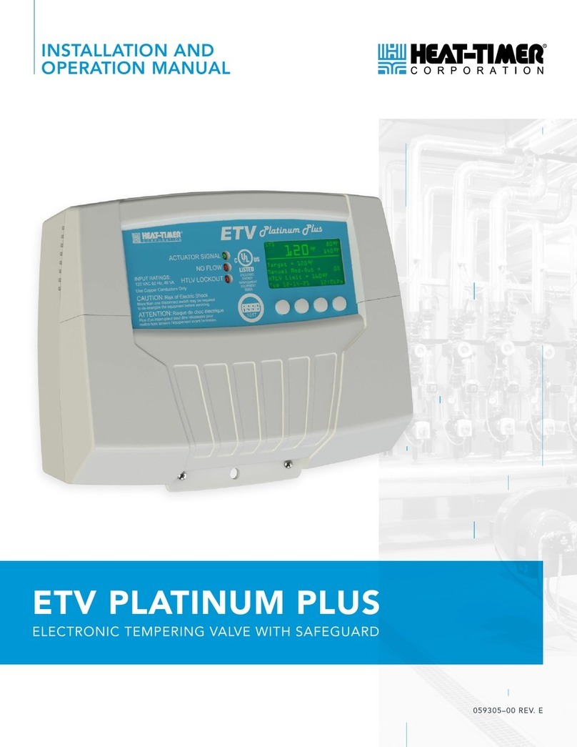 heat-timer ETV Platinum Plus Installation and operation manual