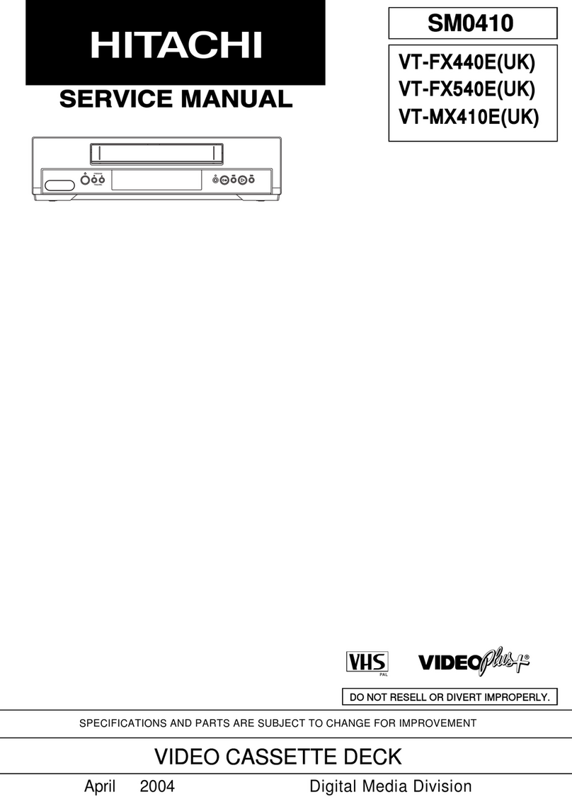 Hitachi VT-FX440E User manual