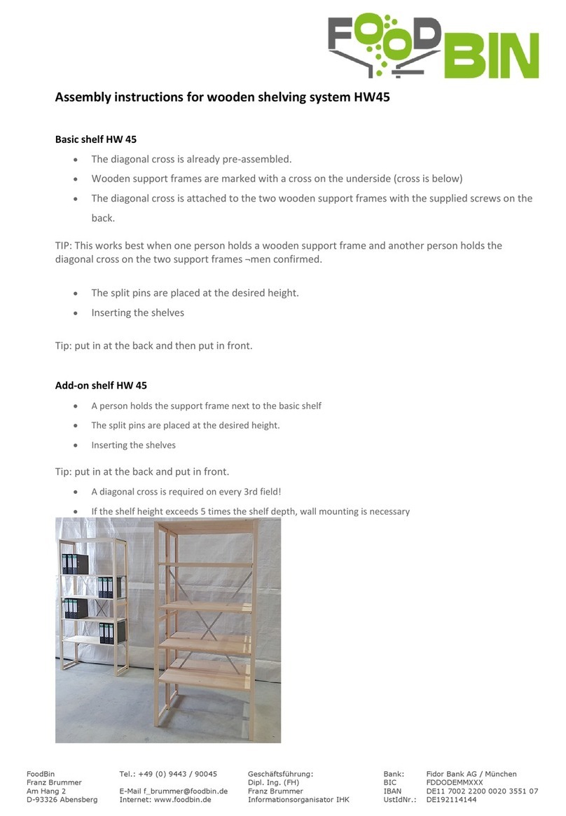FOODBIN HW45 Assembly instructions