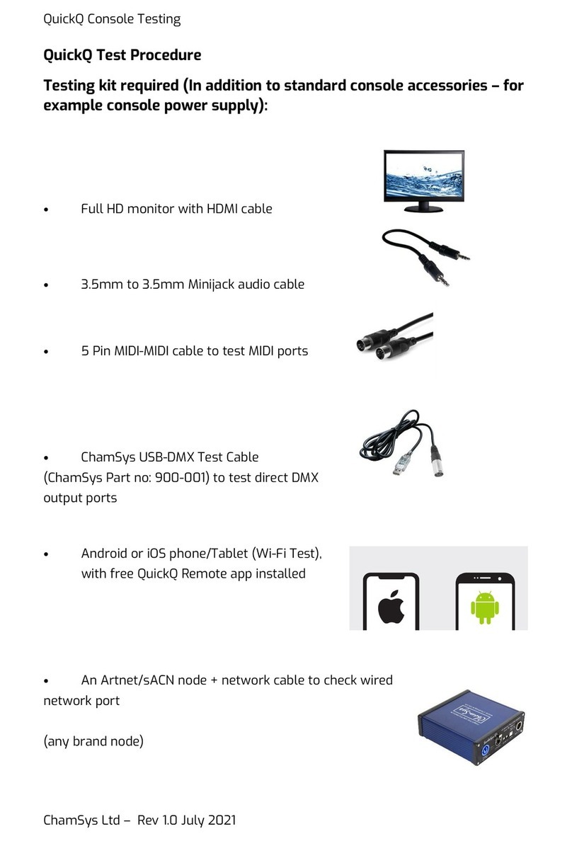 ChamSys QuickQ 10 User manual