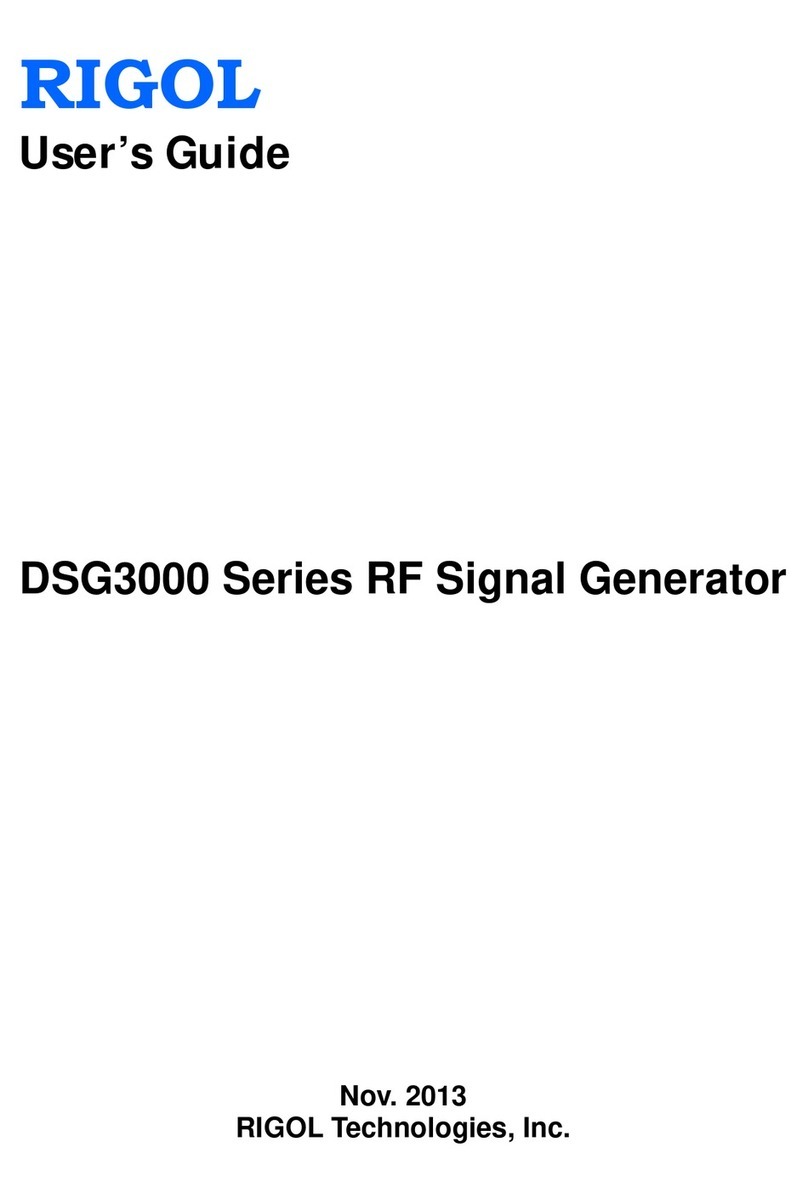 Rigol DSG3000 Series user guide Rigol DSG3000 Series user guide