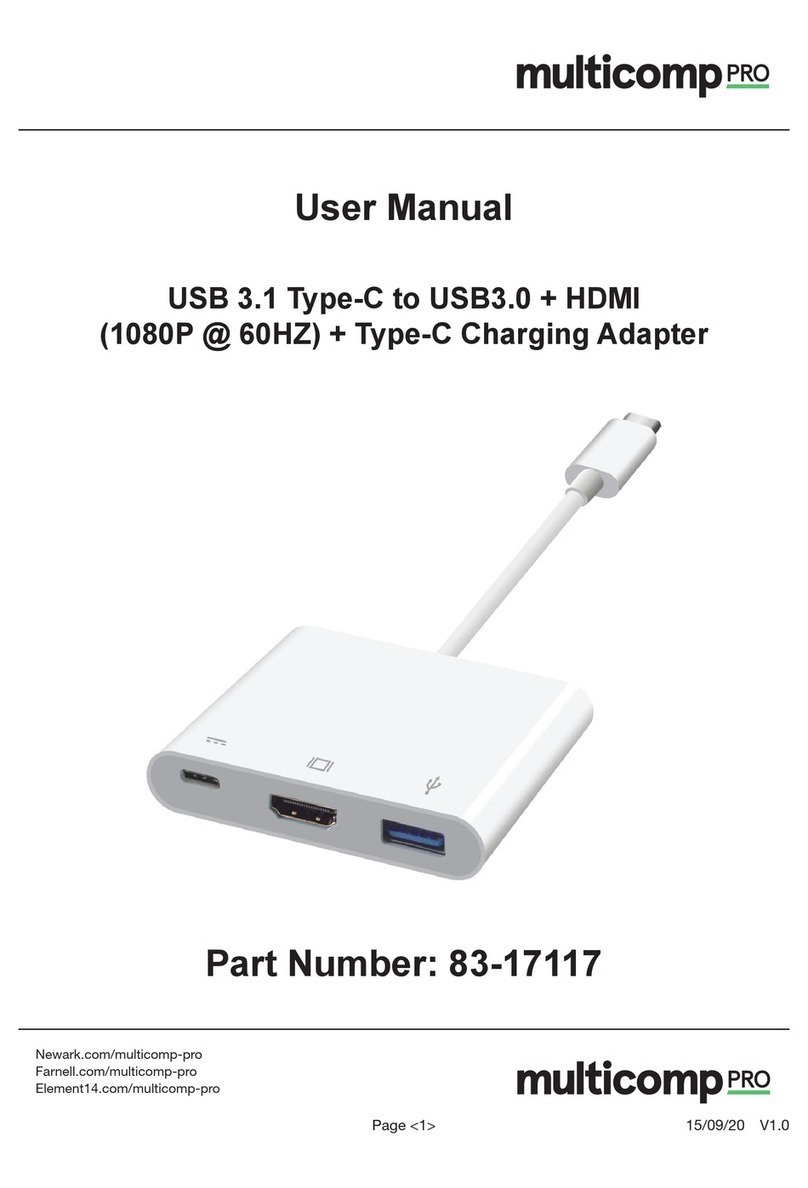 multicomp pro 83-17117 User manual