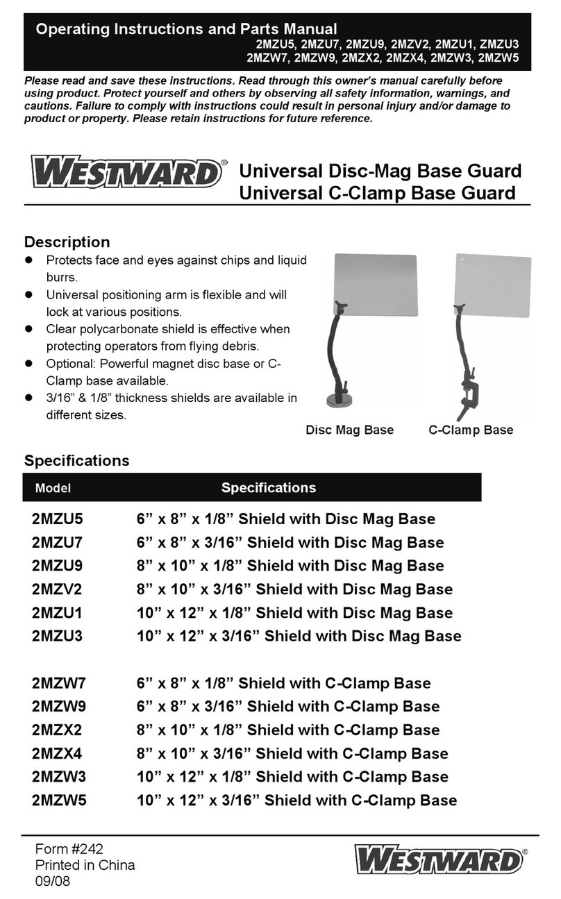 Westward 2MZU5 Operating instructions and parts manual