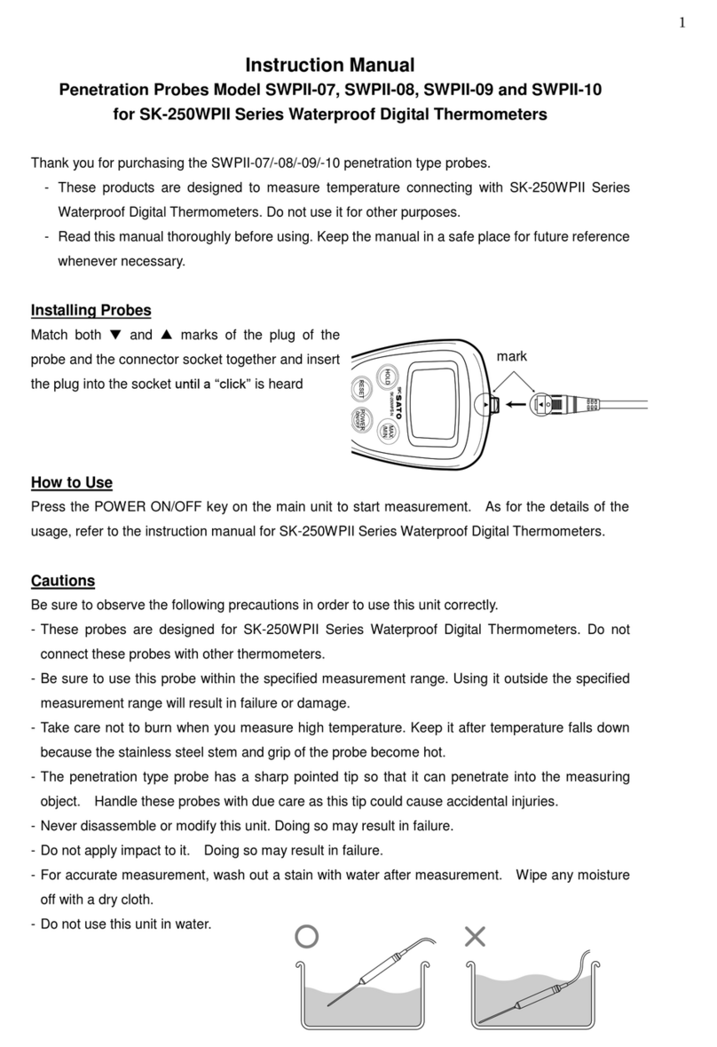 SATO KEIRYOKI SWPII-07 User manual