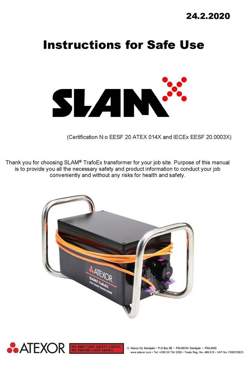Atexor SLAM TrafoEx 400 Instructions for safe use