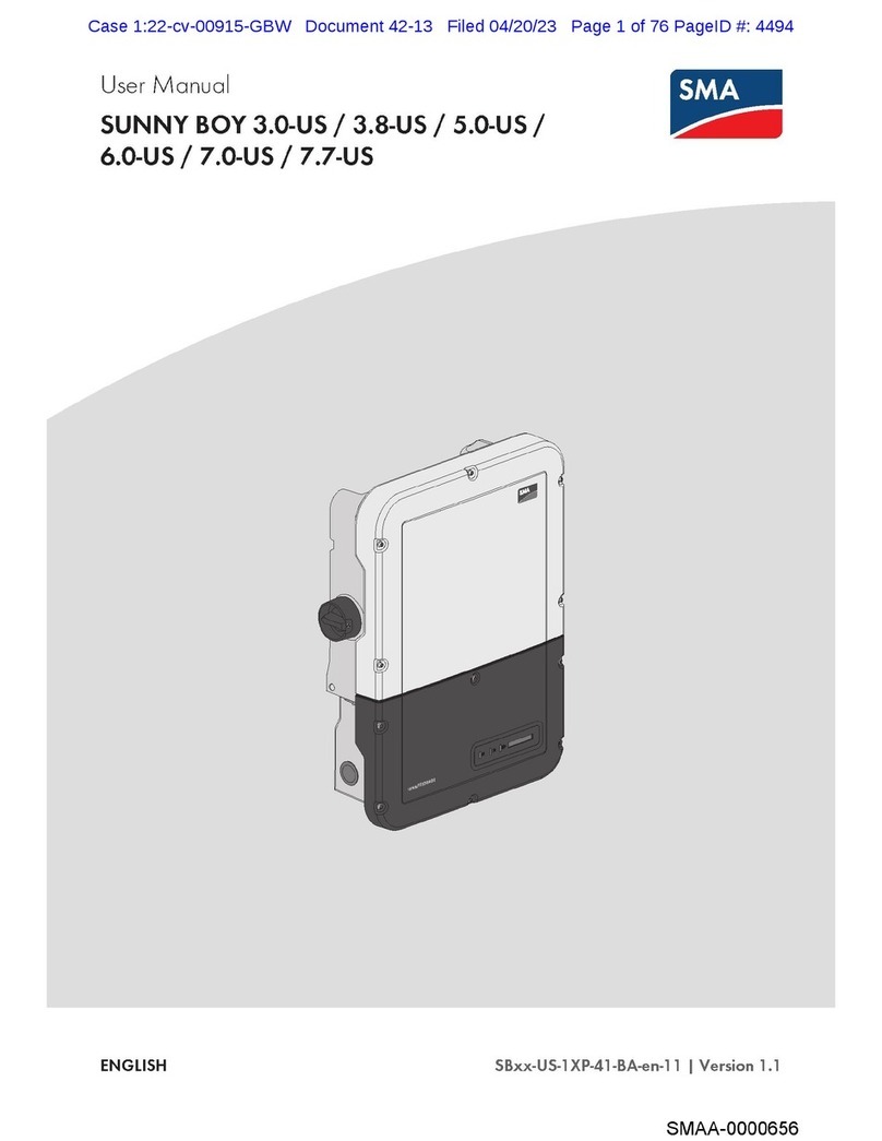 SMA SUNNY BOY 3.0-US user manual