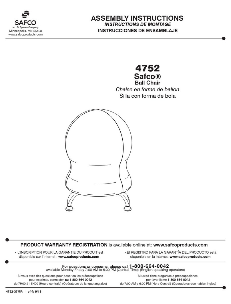 LDI Spaces SAFCO 4752 User manual LDI Spaces SAFCO 4752 User manual