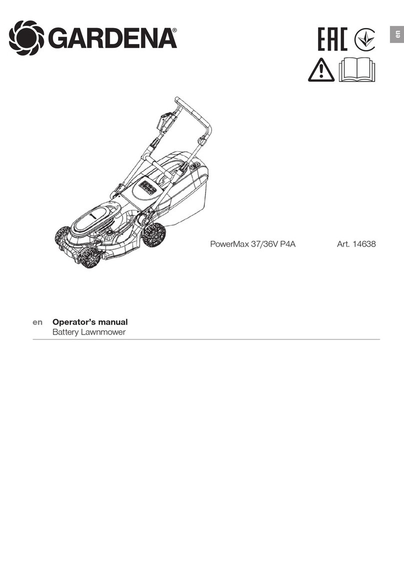 Gardena PowerMax 37/36V P4A Operator's manual