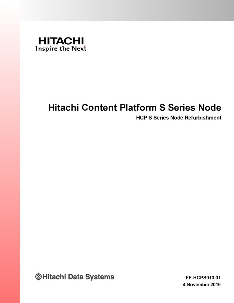 Hitachi Content Platform S Series User manual