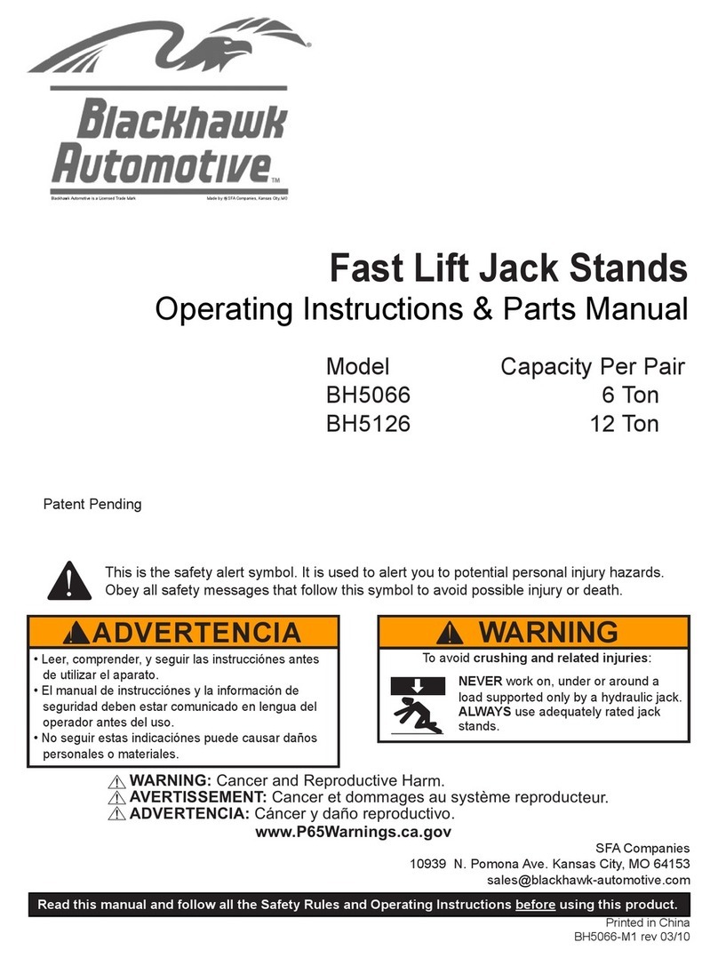 Black Hawk Automotive BH5066 Operating instructions & parts manual