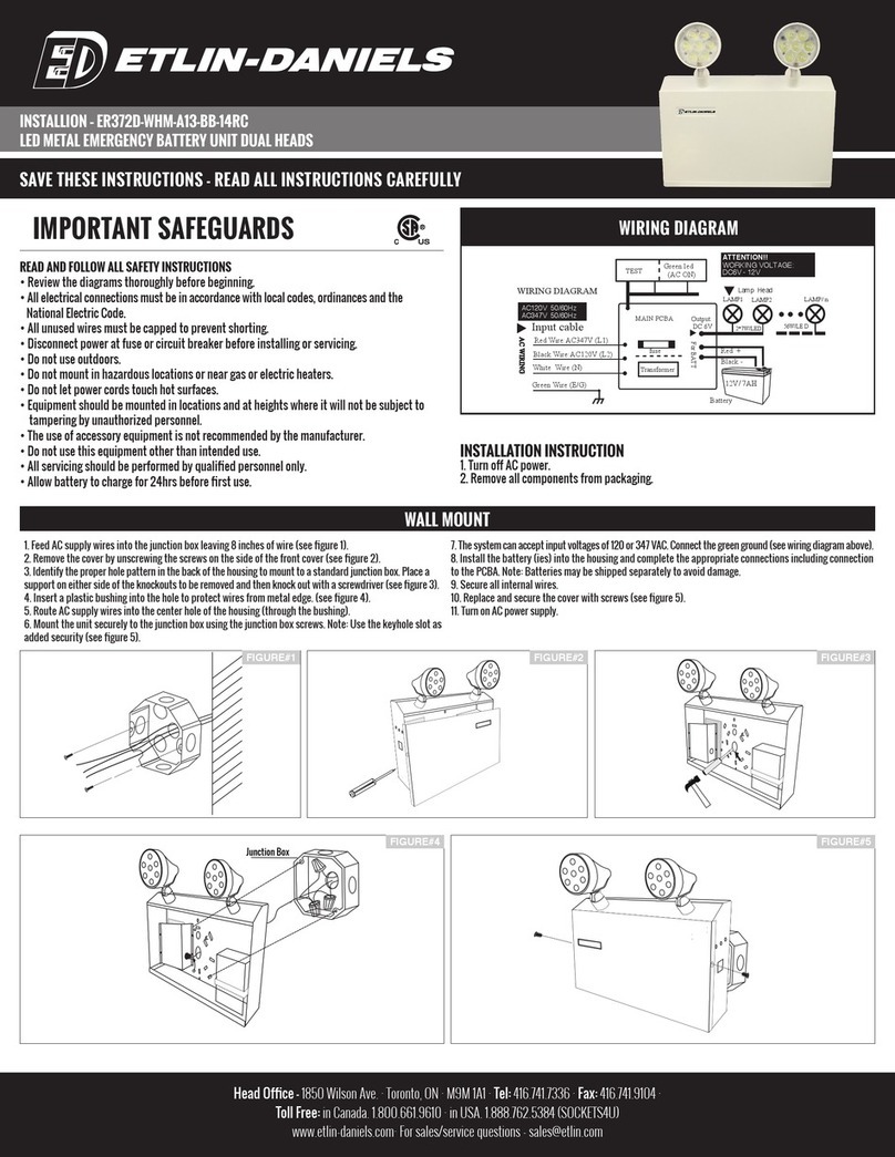 Etlin-Daniels ER372D-WHM-A13-BB-14RC manual
