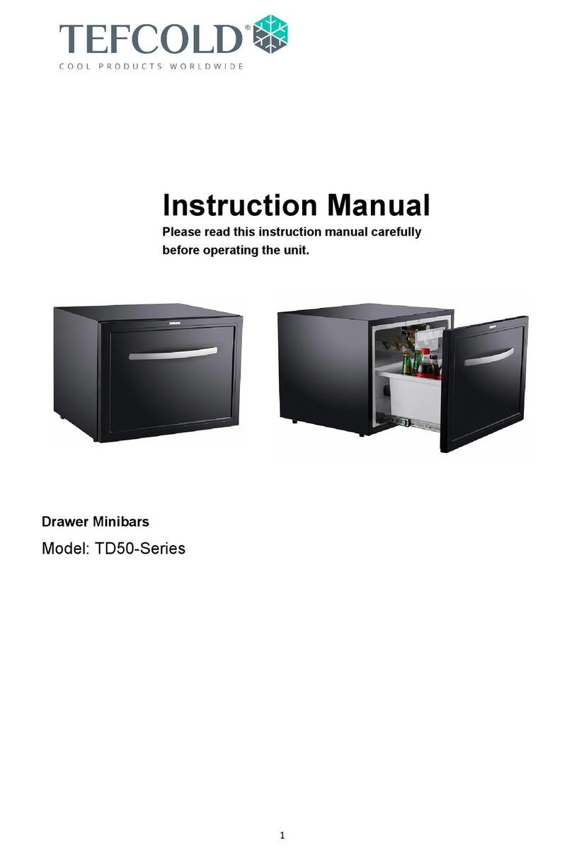 Tefcold TD50 Series User manual