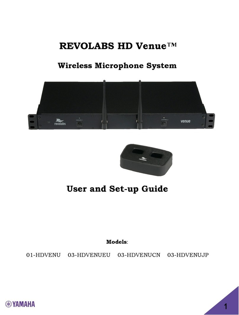 Yamaha Revolabs HD Venue 01-HDVENU User manual Yamaha Revolabs HD Venue 01-HDVENU User manual