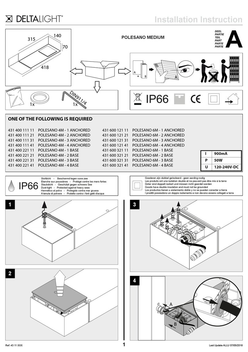 Delta Light POLESANO MEDIUM User manual Delta Light POLESANO MEDIUM User manual