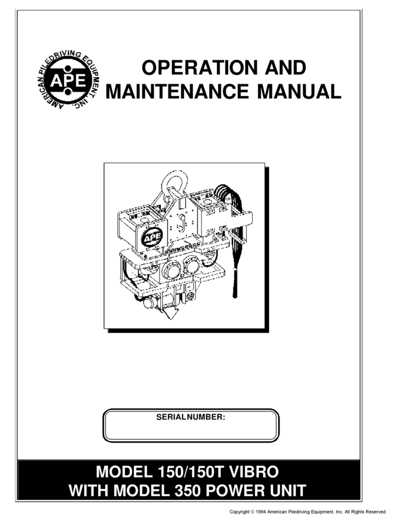 APE 150 VIBRO Operation and maintenance manual