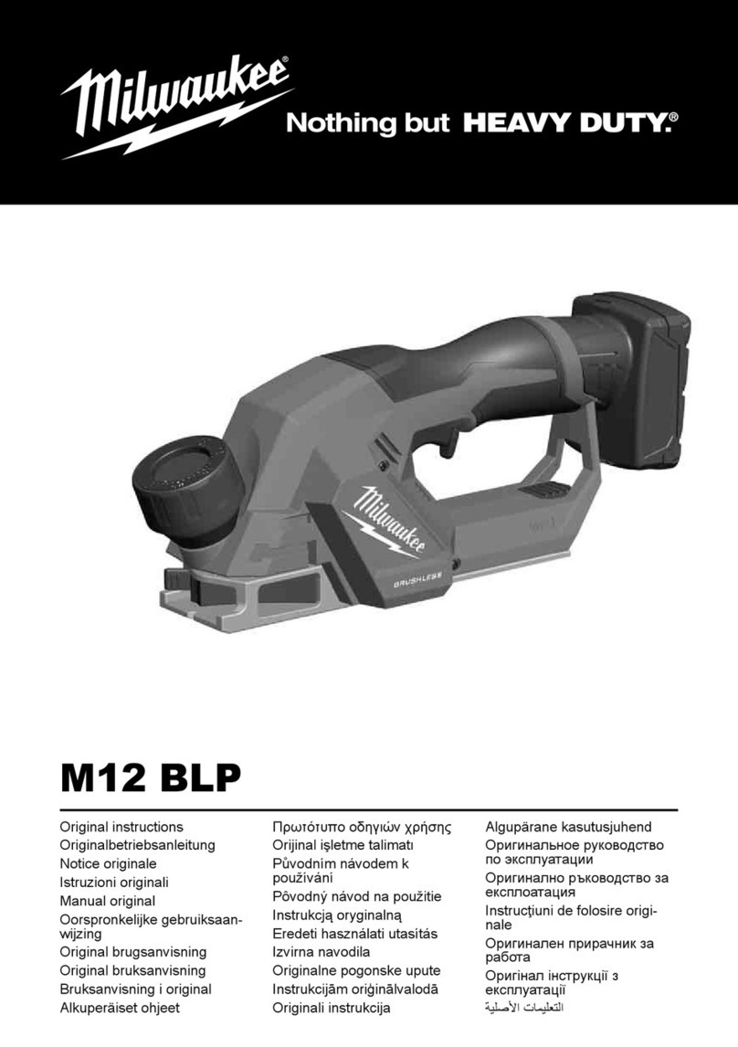 Milwaukee M12 BLP User manual