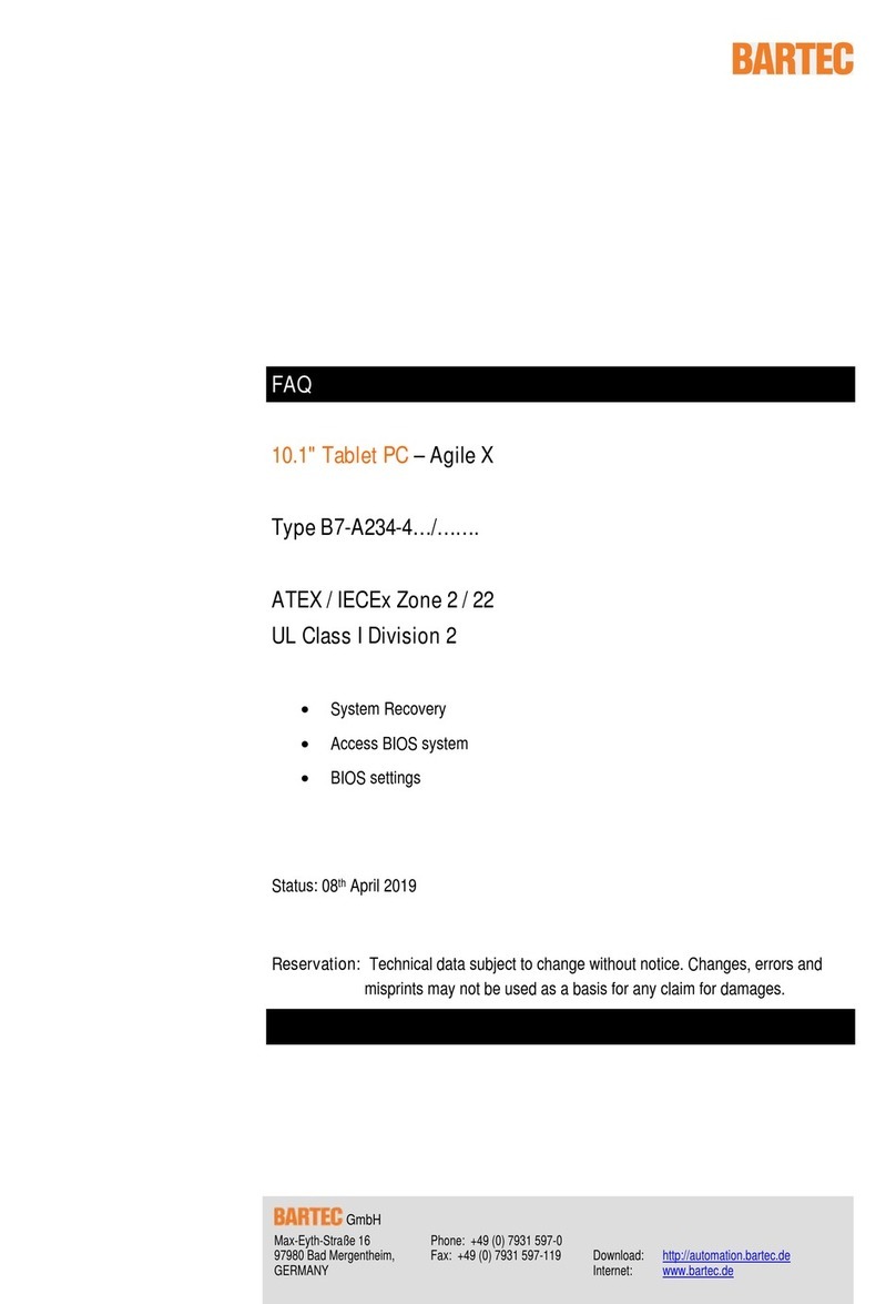 Bartec Agile X B7-A234-4 Series Faq