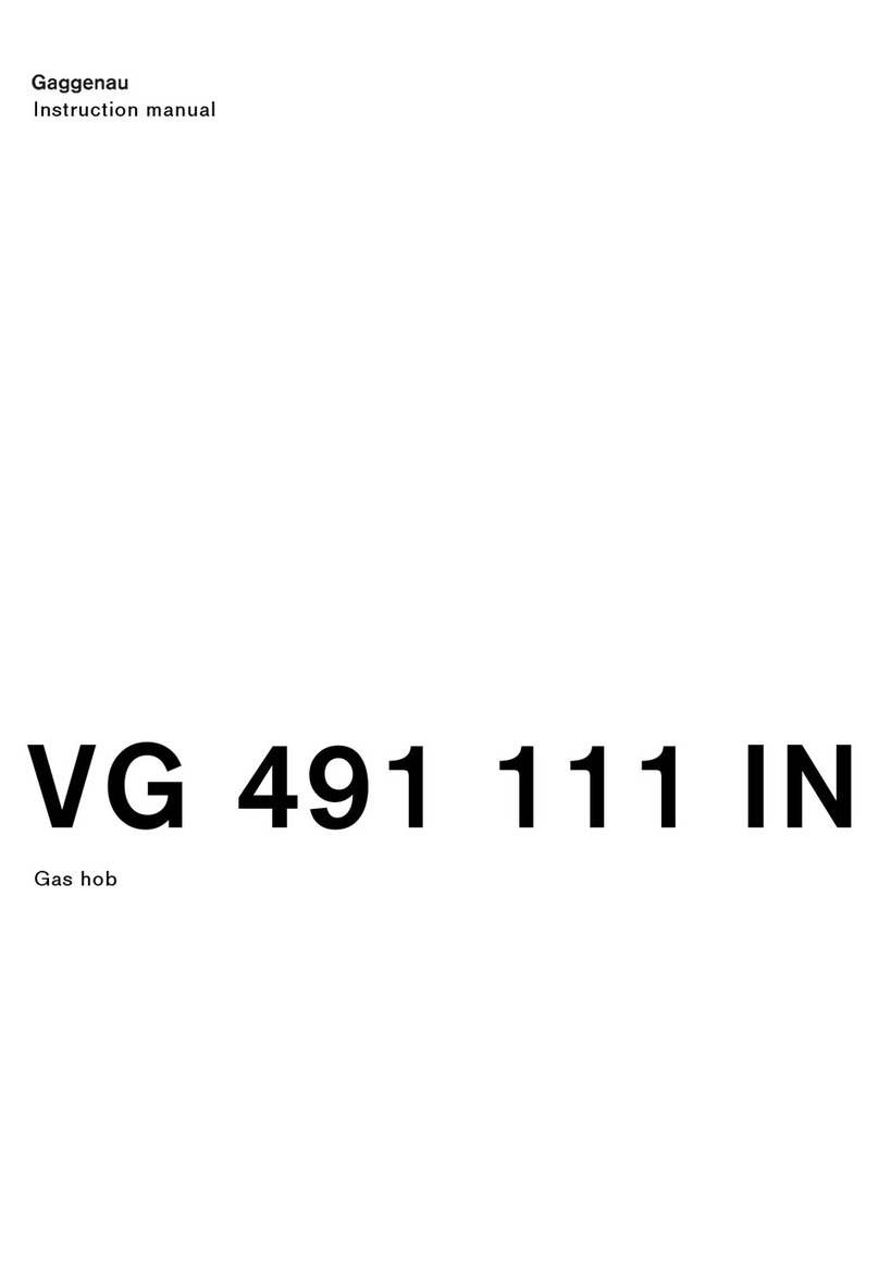 Gaggenau VG 491 111 IN instruction manual