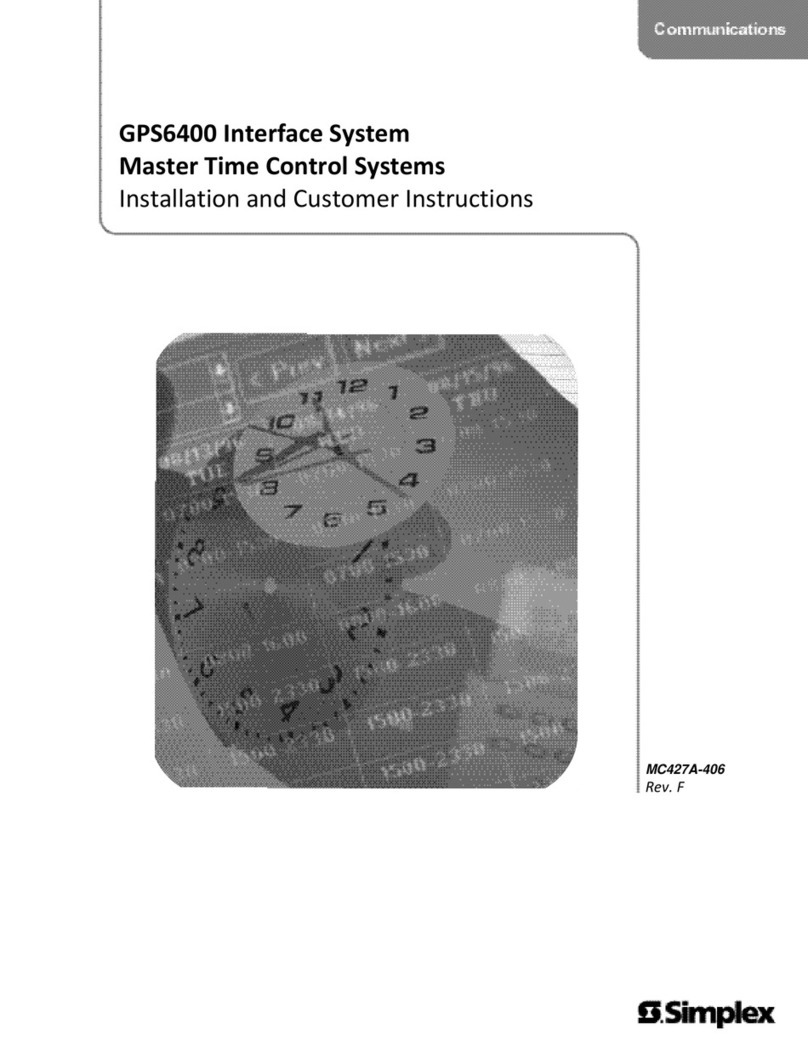 Simplex GPS6400 installation instructions