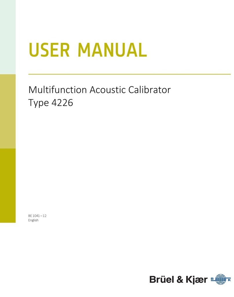 BRUEL & KJAER 4226 user manual