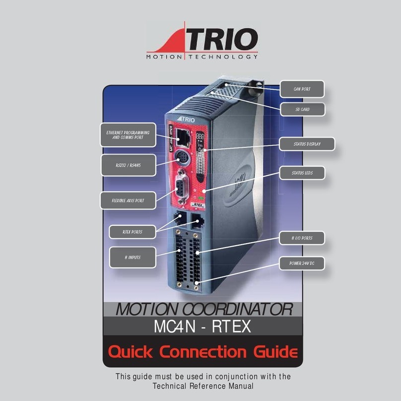 Trio MC4N-RTEX Quick connection guide Trio MC4N-RTEX Quick connection guide
