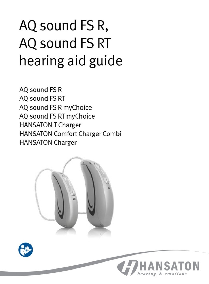Hansaton AQ sound FS R Series User manual Hansaton AQ sound FS R Series User manual