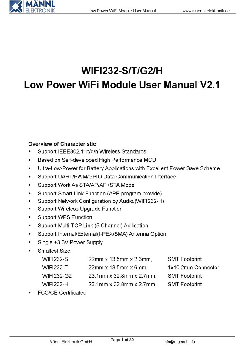 MANNL ELEKTRONIK WIFI232-S user manual
